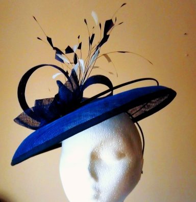 Occasion wedding mother of the bride guest hat disc carnival feathers 